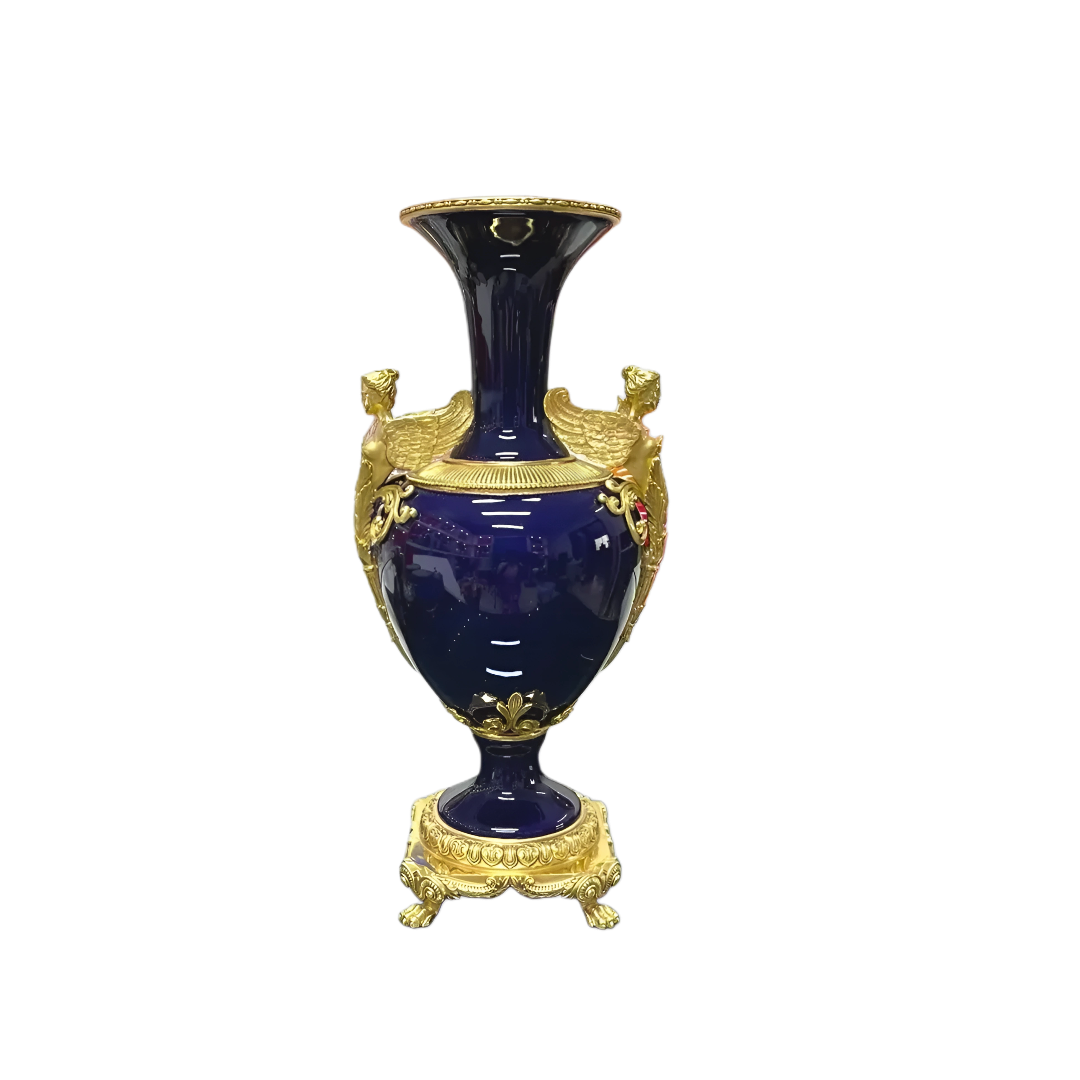 Maison Couture - Imperium Empire Divin Vase - Column Urn Seraphim – Imperial Cobalt H56x22x29