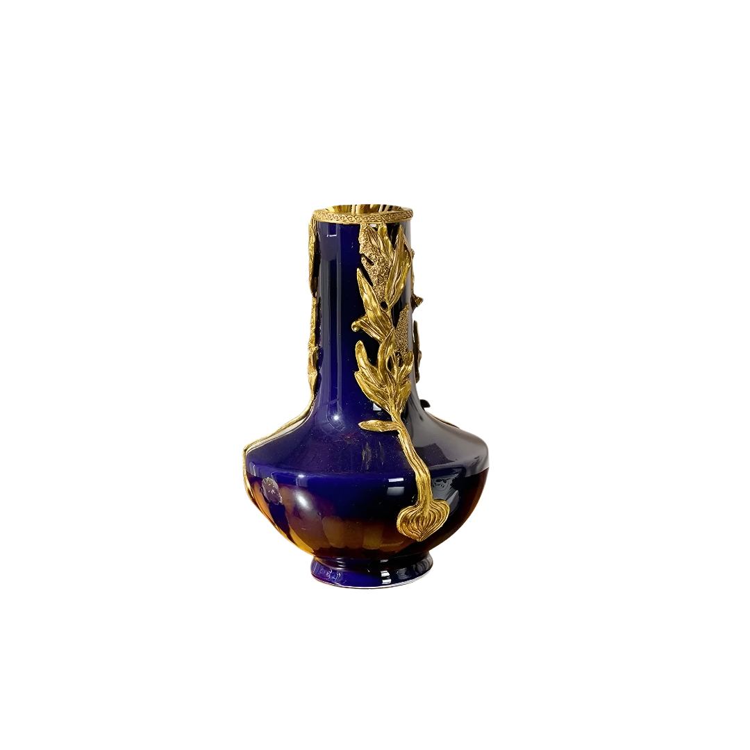 Maison Couture - Imperium Empire Divine Vase - Laurel Amphora Miniature – Imperial Cobalt 30x21x21