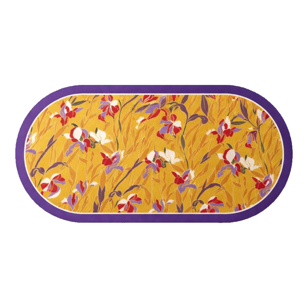 Door Mat / Micro Nappa Bathroom Mat Gen8 45x90 "Golden Season" - Floréal Opulenza - Aurum Peaceful