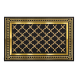 Premium Crystal Velvet Door Mat - 80x120 Imperial Roman Gold Scroll Border Premium Rugs