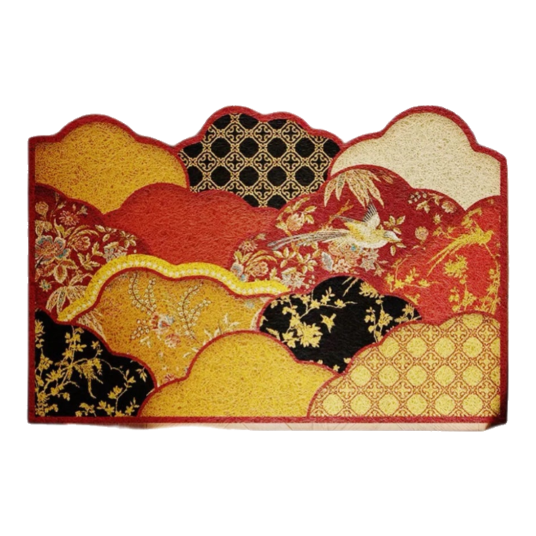 Woven Rubber Fiber Dust Control Mat 80x120 Cloud of Crimson Peak