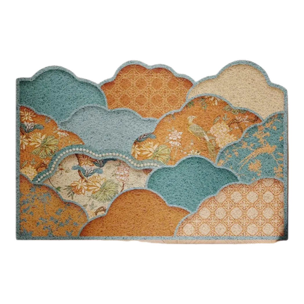 Dust Control Mat 60x90 Cloudy Bird of Dynasty