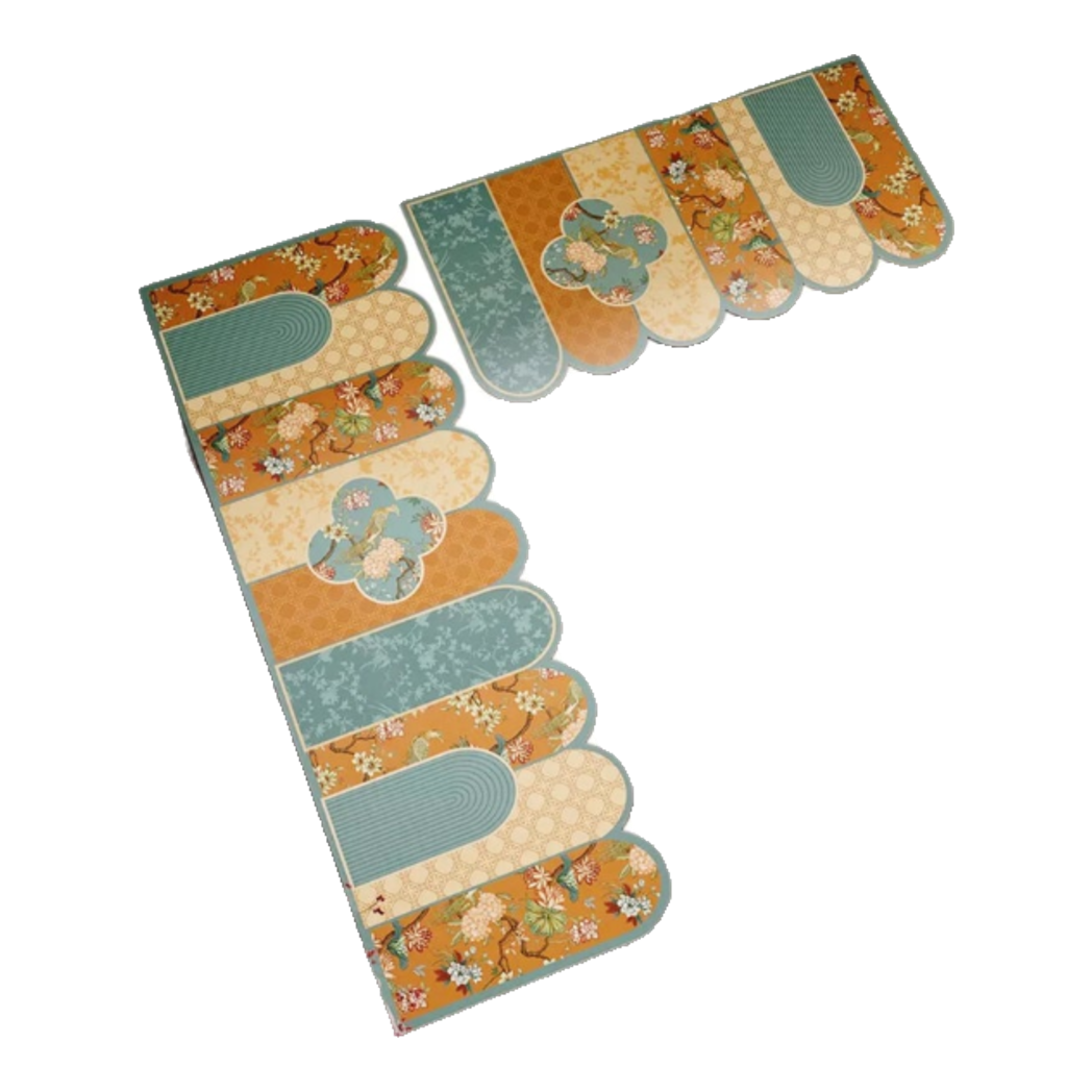 Premium Leather Kitchen Mat Set - Water & Oil Repellent - 45x75/150 Cloud of Dynasty
