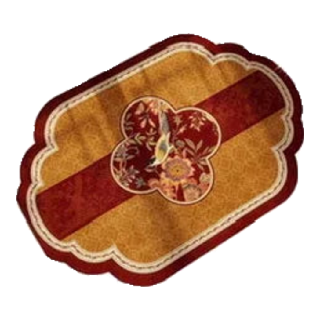 Microfiber Doormat 50x75 - Ming Dynasty Floral of Fortune - Blooming Happiness