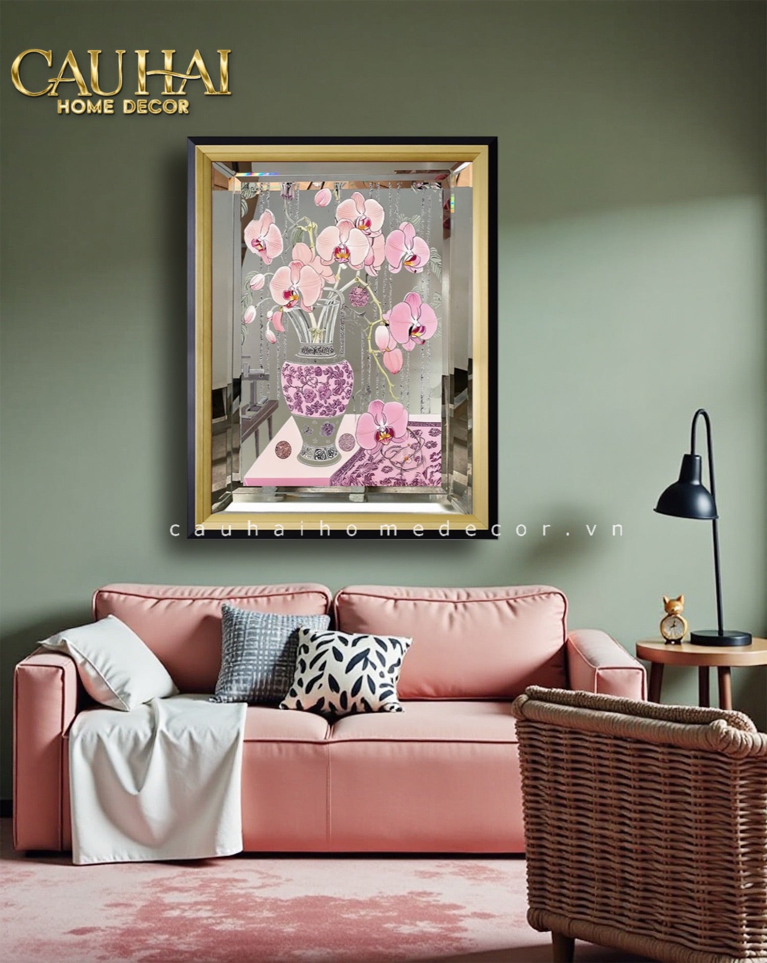 ranh Gương Uv Gen5 Flora De Fortune Fleur Romance 108x108-CẬU HAI HOME DECOR