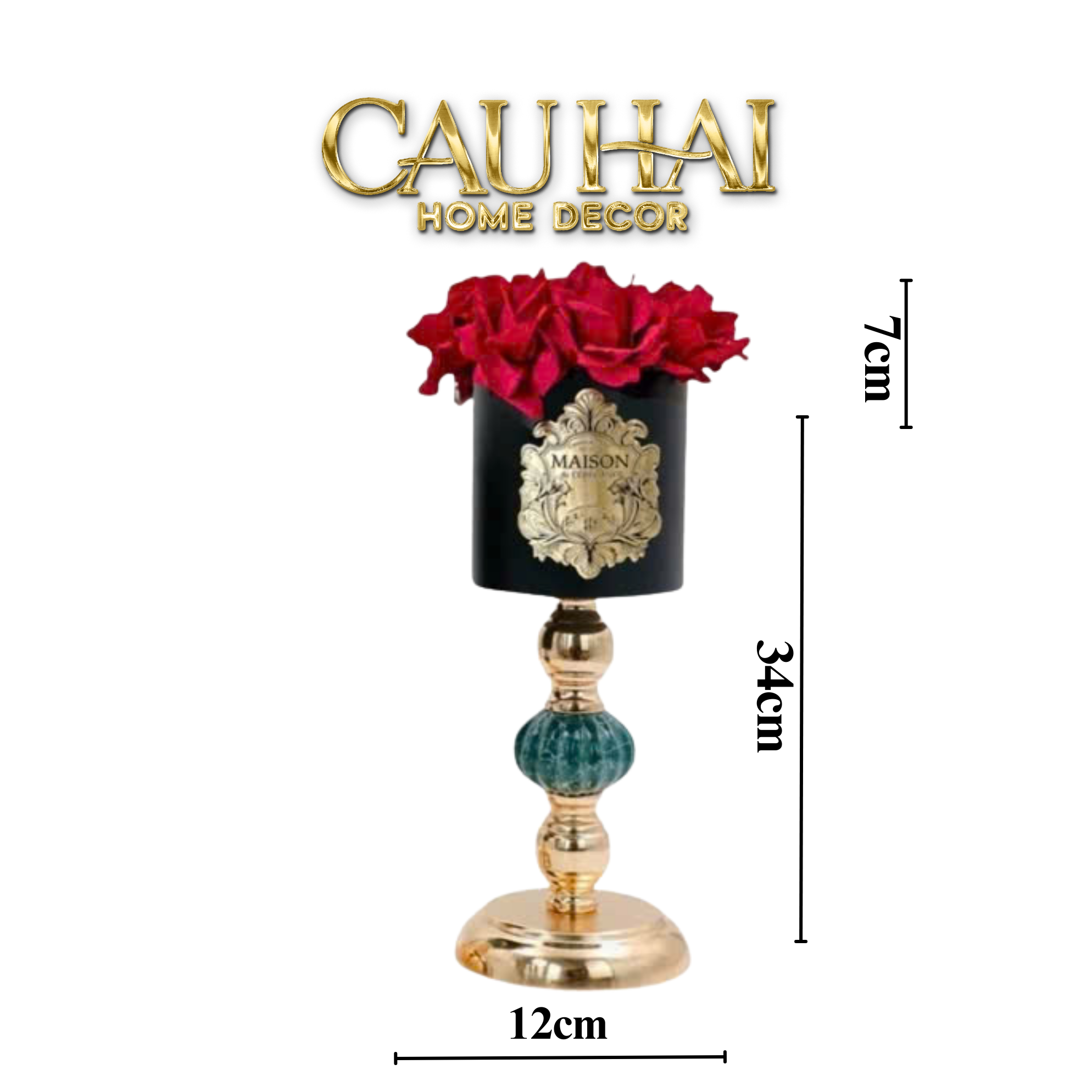 L’ESSENCE DU ROSE - CHẬU HOA HỒNG ELIZABETH D12-CẬU HAI HOME DECOR