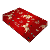 Thảm Cửa Nhung Bỉ 80x100 - Chu Mã Tứ Hỷ - Crimson Rouge Chevaux Royaux-THẢM CỬA-CẬU HAI HOME DECOR-CẬU HAI HOME DECOR
