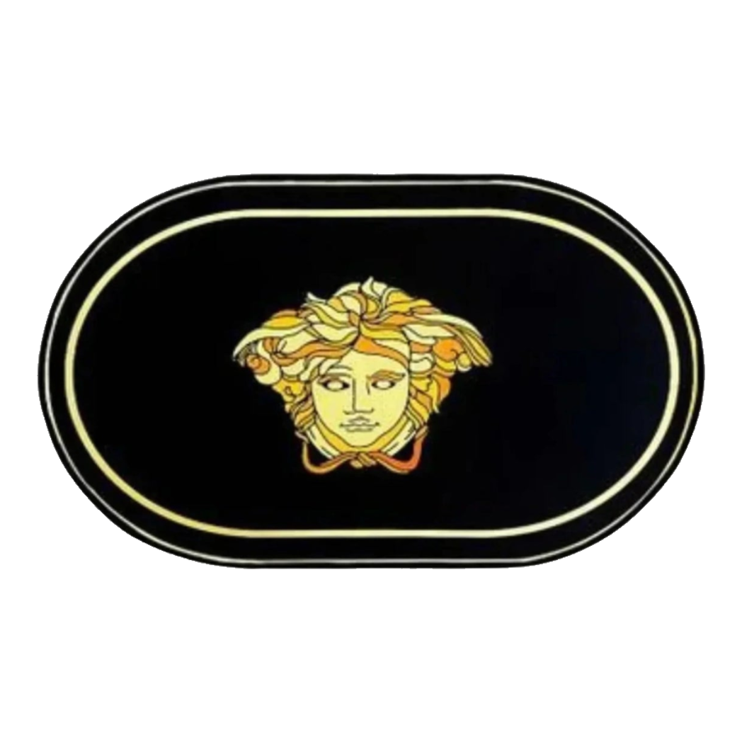 Belgian Velvet Door Mat 60X100 Golden Medusa Gaze