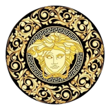 Belgian Velvet Round Carpet D80 - Ronde Carpet Barocco - Medusa Fascination