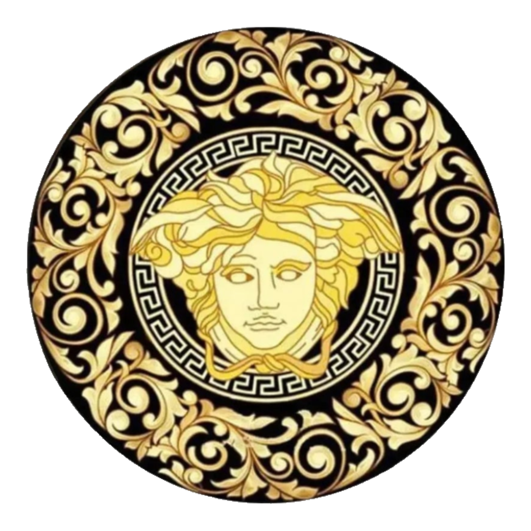 Belgian Velvet Round Carpet D80 - Ronde Carpet Barocco - Medusa Fascination