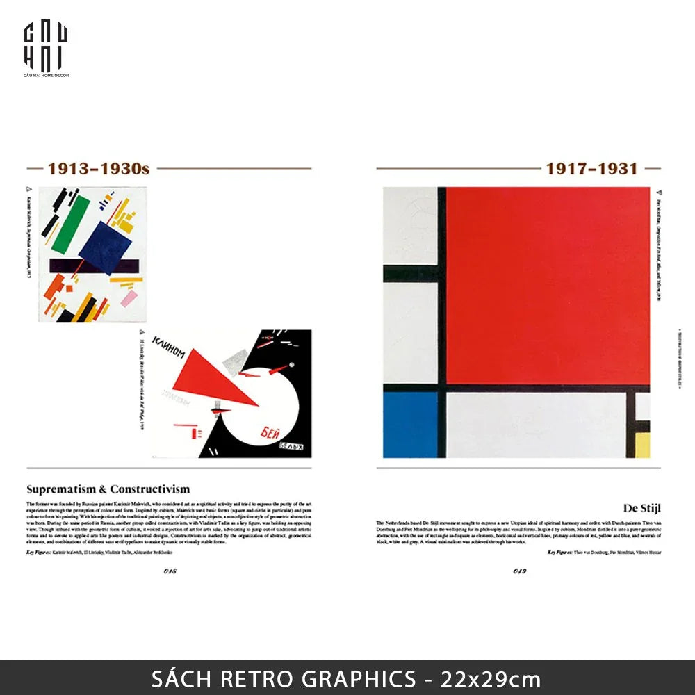 SÁCH RETRO GRAPHICS-CẬU HAI HOME DECOR