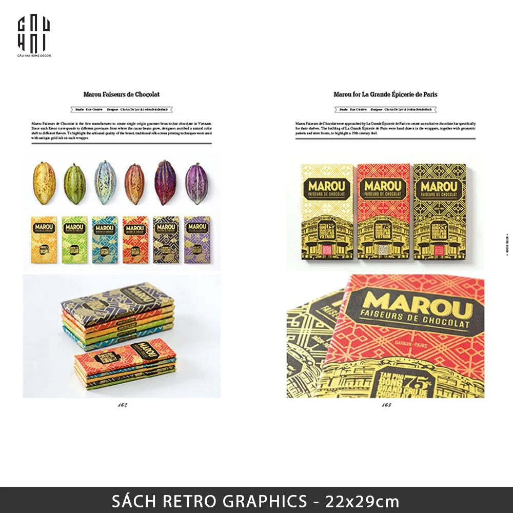 SÁCH RETRO GRAPHICS-CẬU HAI HOME DECOR