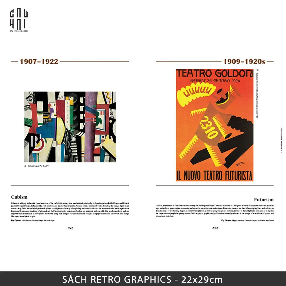 SÁCH RETRO GRAPHICS-CẬU HAI HOME DECOR
