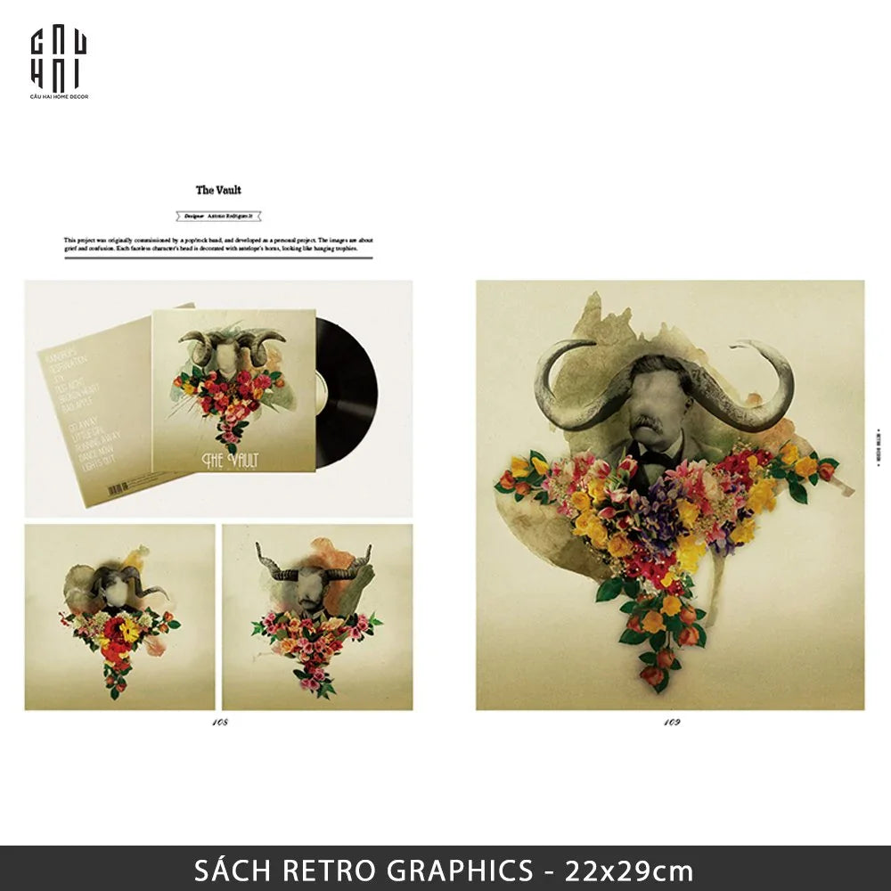 SÁCH RETRO GRAPHICS-CẬU HAI HOME DECOR