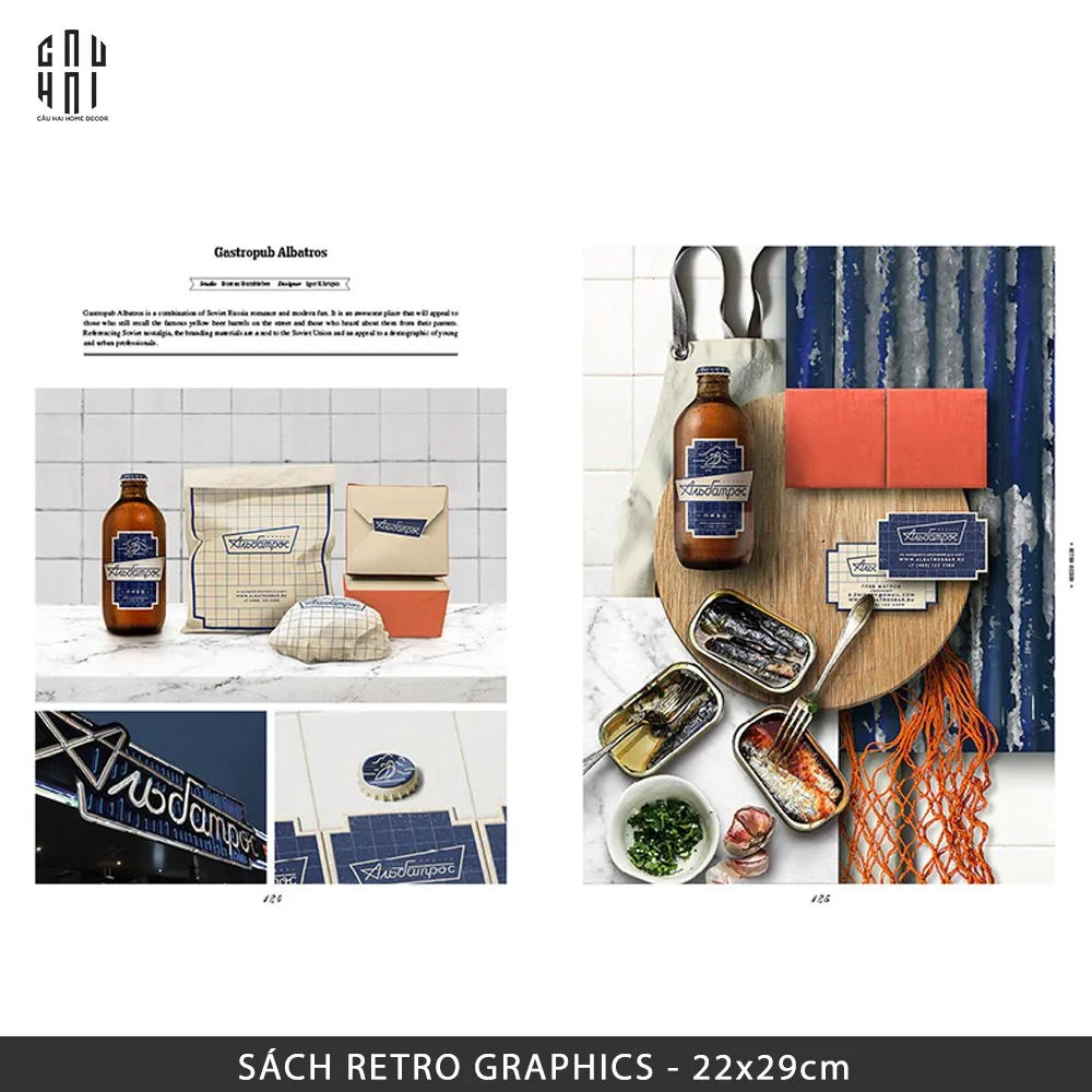 SÁCH RETRO GRAPHICS-CẬU HAI HOME DECOR