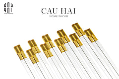 Set 10 Đôi Đũa Sợi Thuỷ Tinh - Amber White Chopsticks 27cm-CẬU HAI HOME DECOR