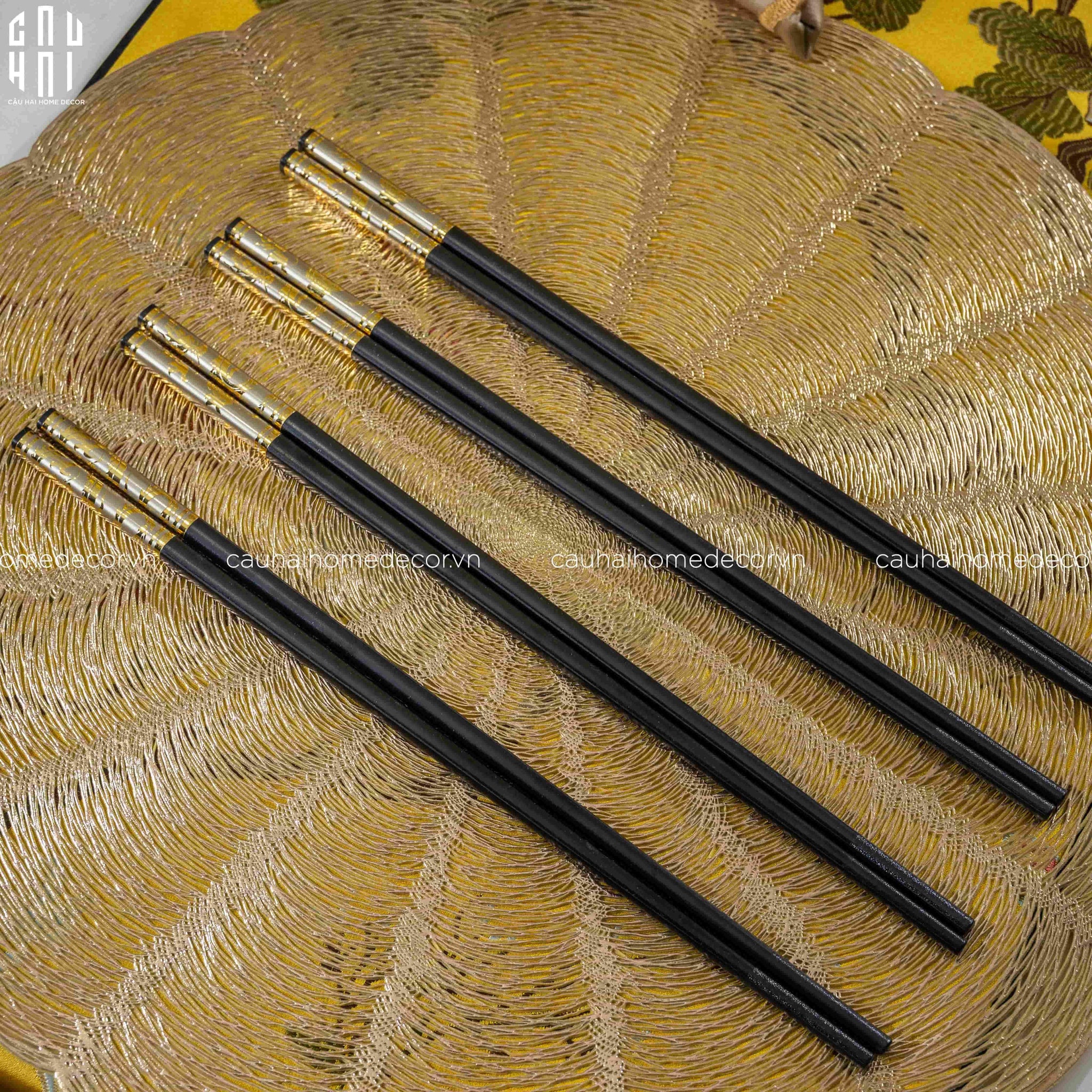 Set 10 Đôi Đũa Sợi Thuỷ Tinh Dynasty Banquet PET Chopsticks 27cm-CẬU HAI HOME DECOR
