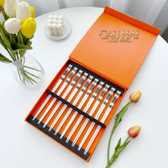 Set 10 Đôi Đũa Sứ Legacy Cheval Oriental Héritage Couture Ceramic Chopsticks Set-CẬU HAI HOME DECOR