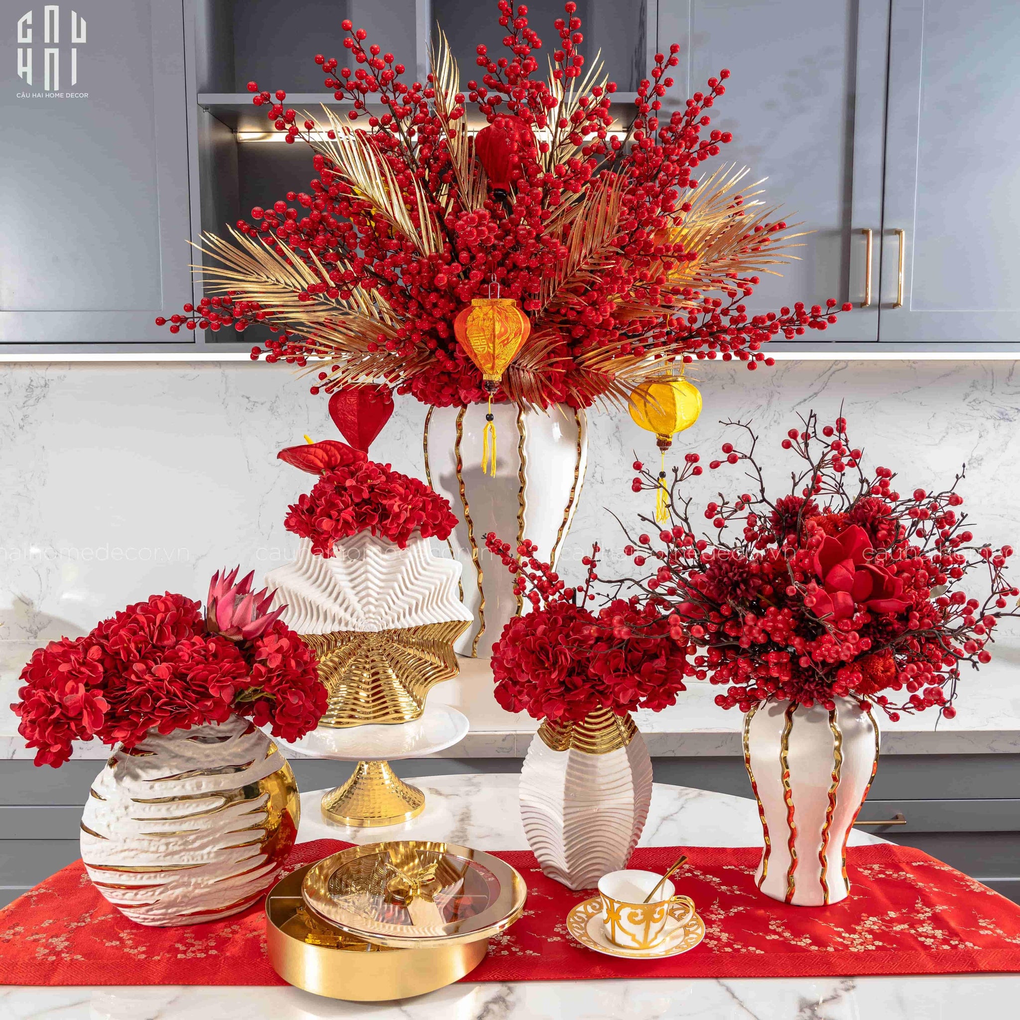 SET 2 BÌNH HOA FLYNN-CẬU HAI HOME DECOR