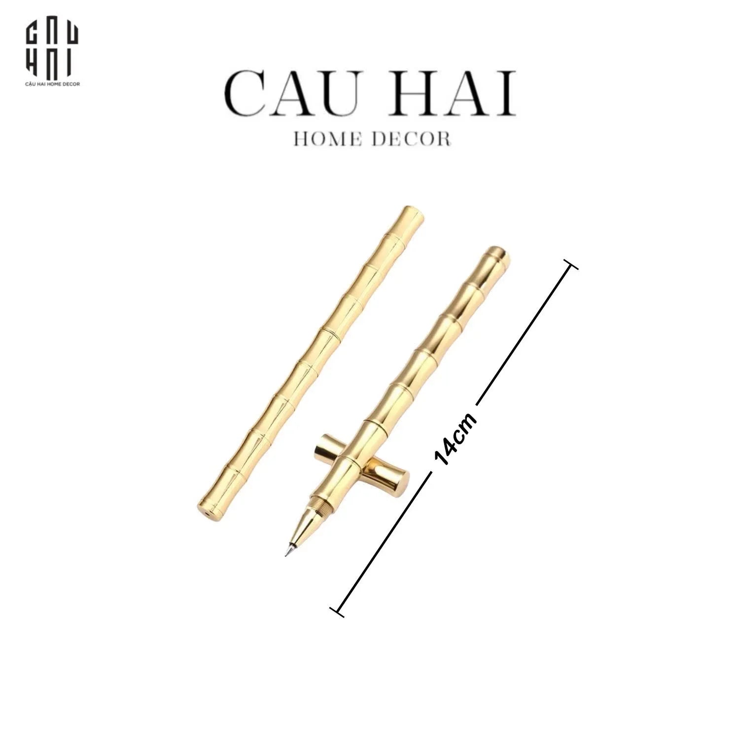 SET 2 BÚT BRASSON BAMBOO-CẬU HAI HOME DECOR