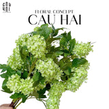 Set 2 Cành Cẩm Tú Cầu Mini - Xanh-Hoa Lụa-Đối tác tại Trung Quốc theo từng đơn đặt hàng-CẬU HAI HOME DECOR