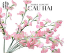 Set 2 Cành Hoa Đậu Pink – Hoa Lụa Cao Cấp Trang Trí Nhà-Hoa Lụa-CẬU HAI HOME DECOR