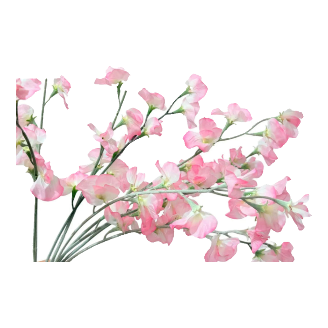 Set 2 Cành Hoa Đậu Pink – Hoa Lụa Cao Cấp Trang Trí Nhà