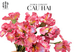 Set 2 Cành Hoa Diên Vĩ - Rosy-Hoa Lụa-CẬU HAI HOME DECOR