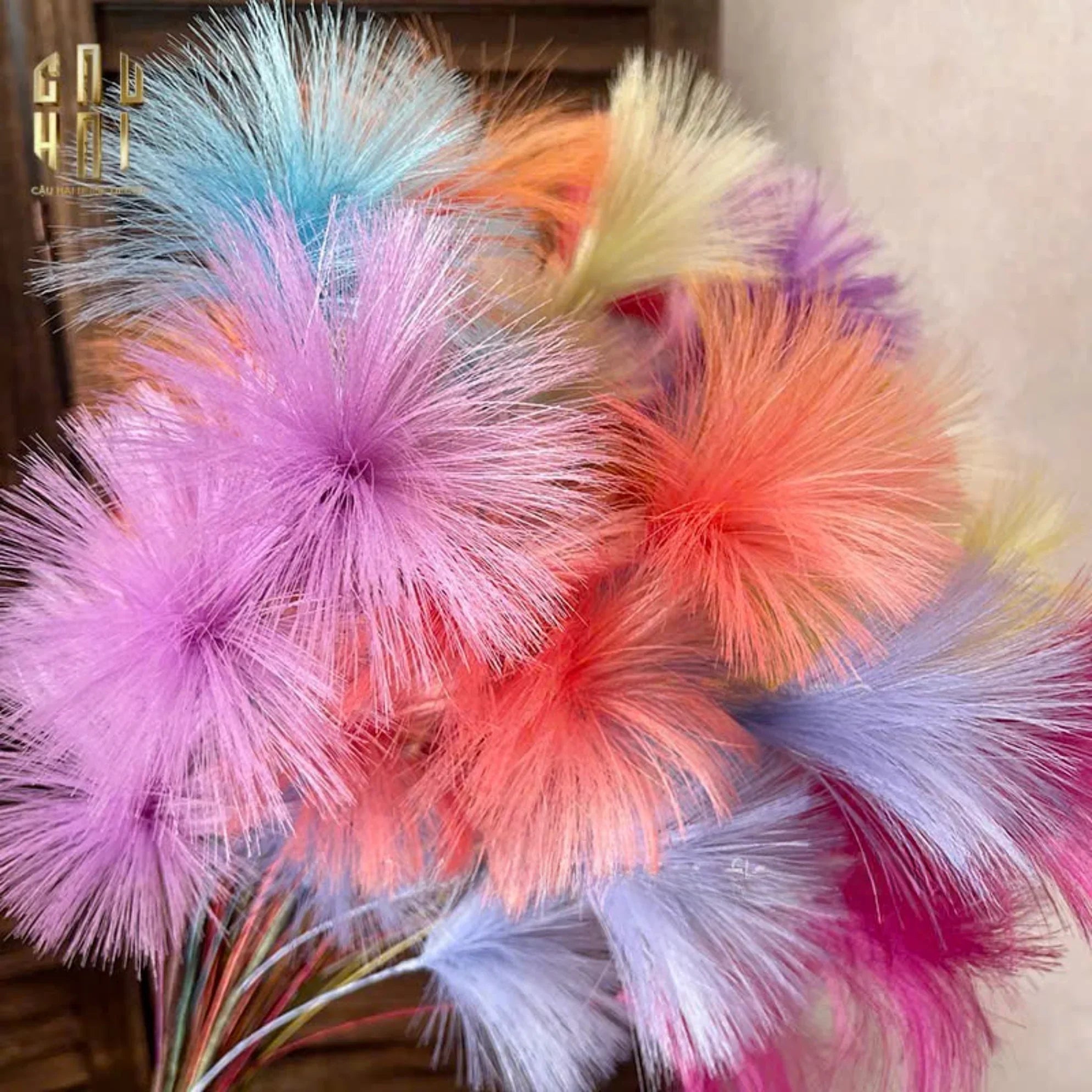 Set 2 Cành Hoa Firework Color Pop-CẬU HAI HOME DECOR