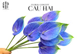 SET 2 CÀNH HOA HỒNG MÔN - BLUE VIOLET-CẬU HAI HOME DECOR