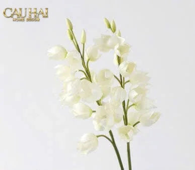 Set 2 Cành Hoa Lan Yucca-Hoa Lụa-Đối tác tại Trung Quốc theo từng đơn đặt hàng-CẬU HAI HOME DECOR