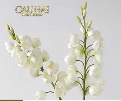 Set 2 Cành Hoa Lan Yucca-Hoa Lụa-Đối tác tại Trung Quốc theo từng đơn đặt hàng-CẬU HAI HOME DECOR