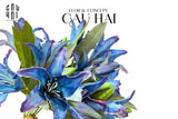 Set 2 Cành Hoa Lily Sayuri - Dark Blue - CẬU HAI HOME DECOR