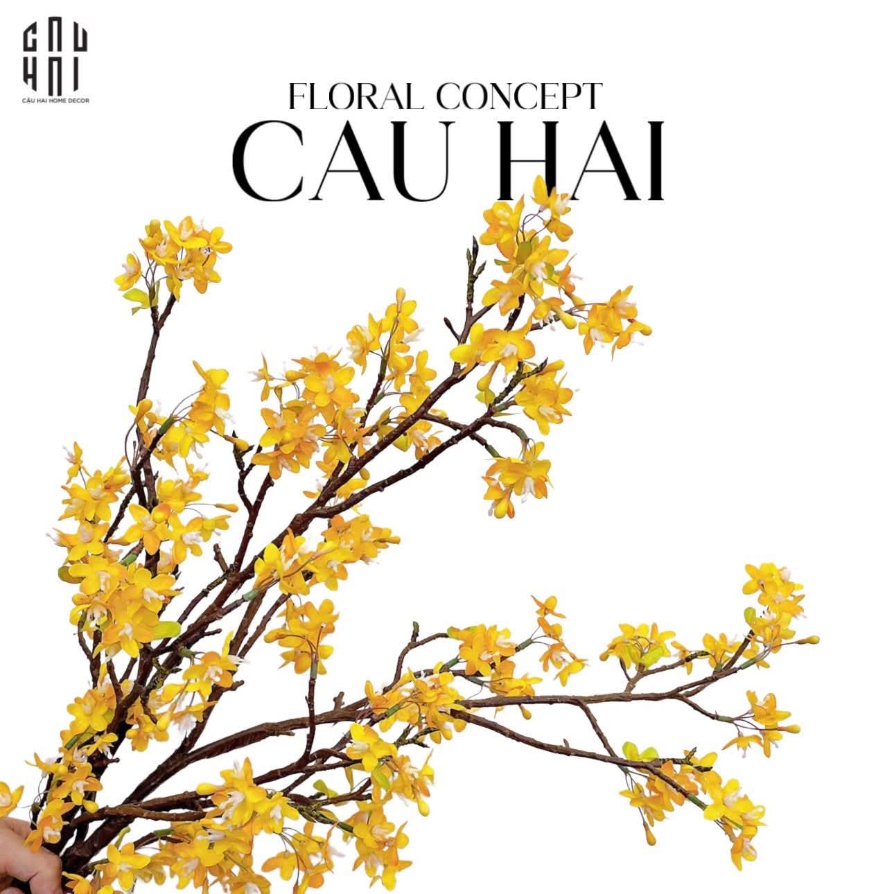 Set 2 Cành Hoa Nhài Forsythia - CẬU HAI HOME DECOR