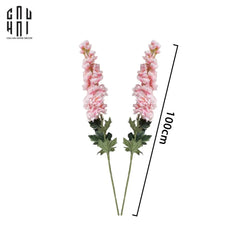 Set 2 Cành Hoa Phi Yến - Delphinium - Hồng Nhạt-CẬU HAI HOME DECOR