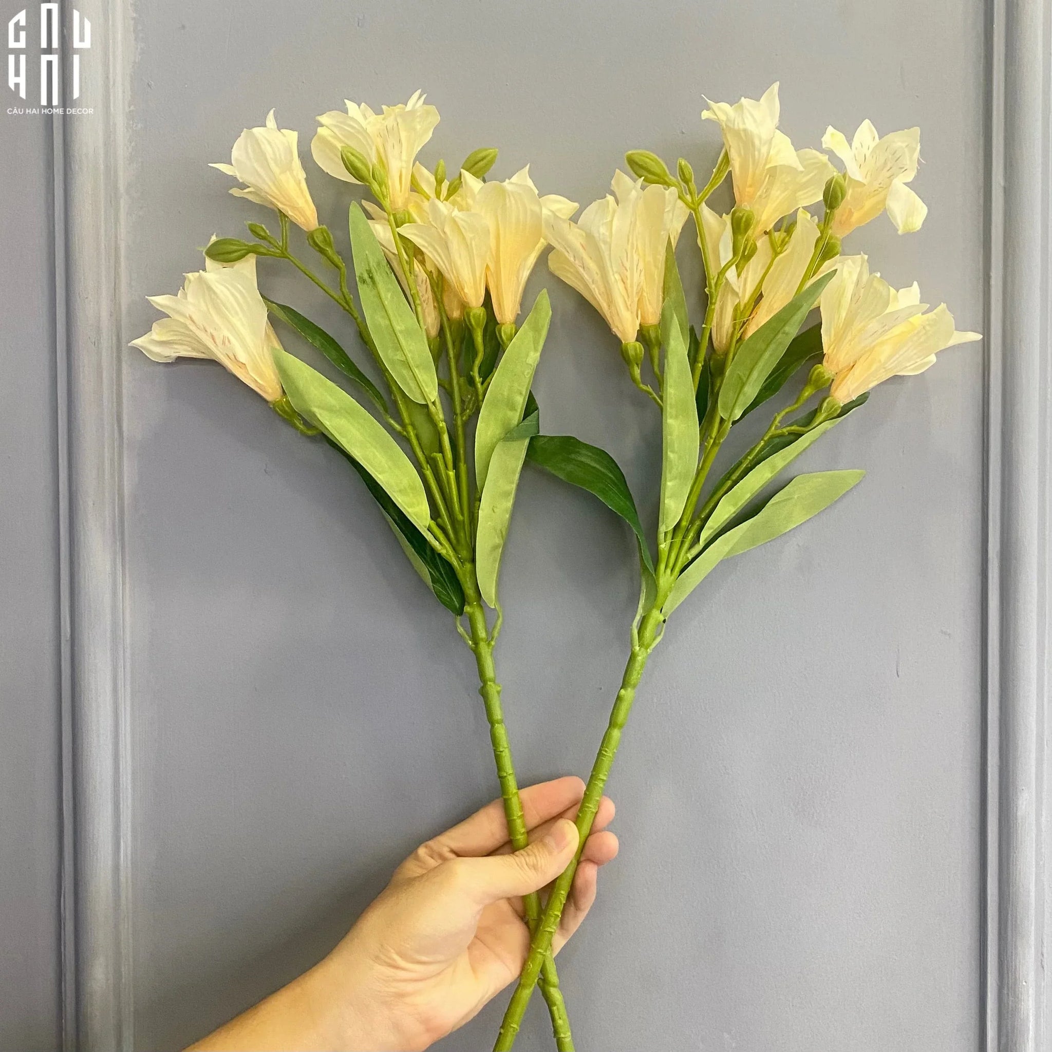 Set 2 Cành Hoa Thuỷ Tiên-CẬU HAI HOME DECOR