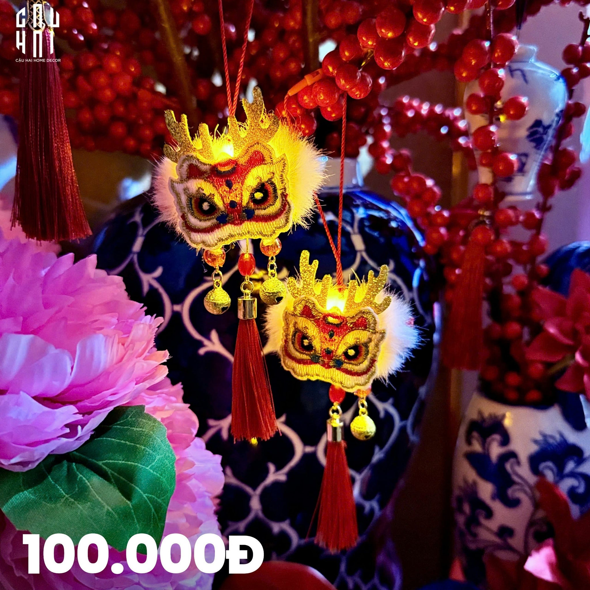 Set 2 Dây Treo Lân May Mắn - CẬU HAI HOME DECOR