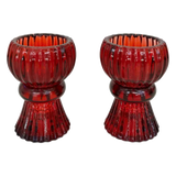 Set 2 Đế Nến Pha Lê Rouge Éclat - CẬU HAI HOME DECOR