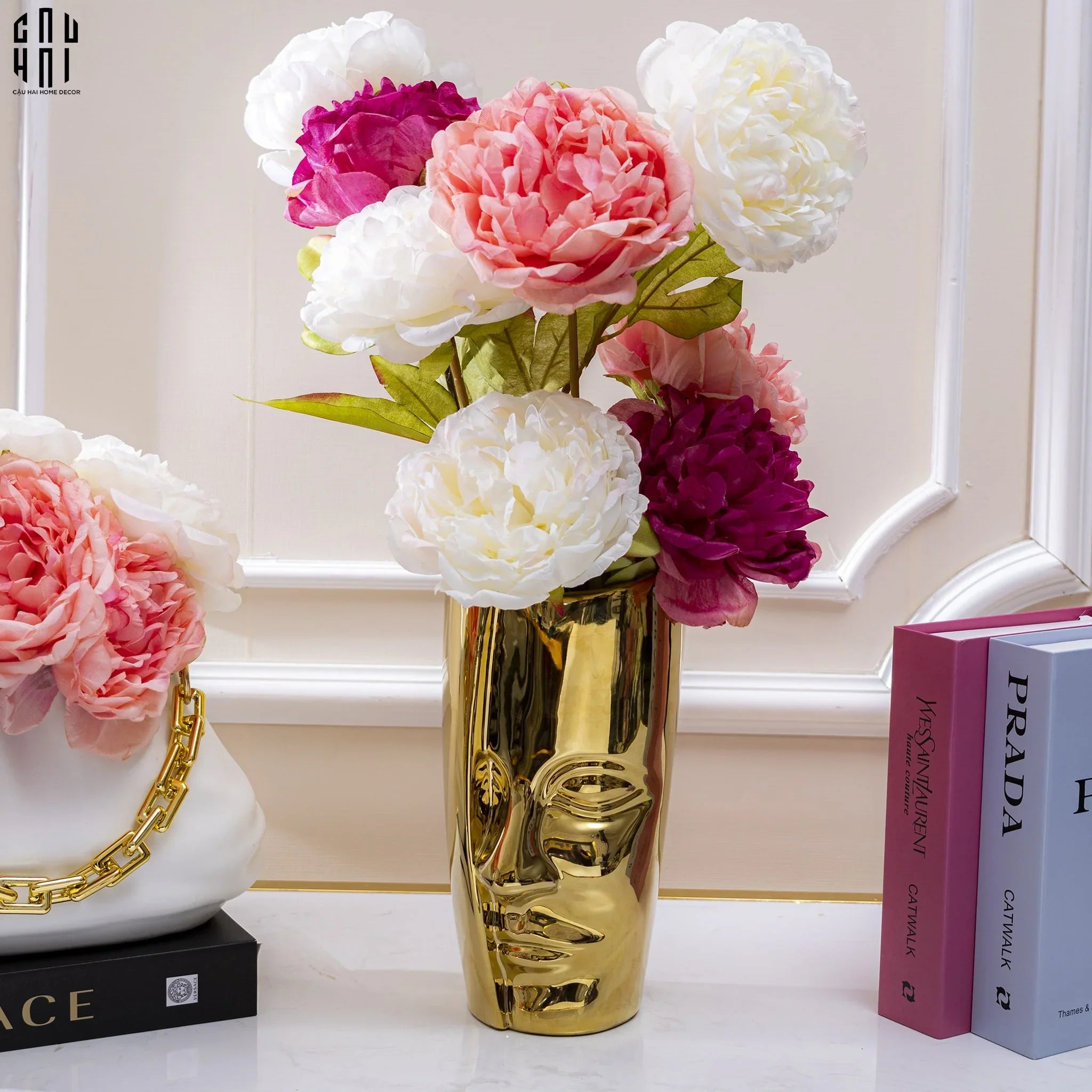 SET 2 HOA MẪU ĐƠN - TÍM-CẬU HAI HOME DECOR