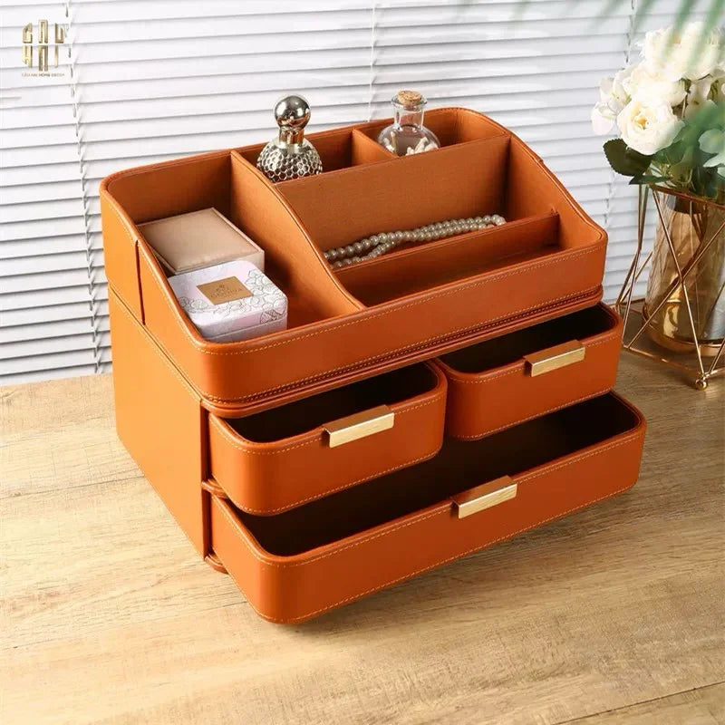 Set 2 Hộp Lưu Trữ Da Pu Alexander-CẬU HAI HOME DECOR