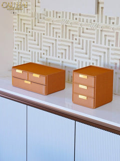 Set 2 Hộp Lưu Trữ Da Pu Alexander-CẬU HAI HOME DECOR