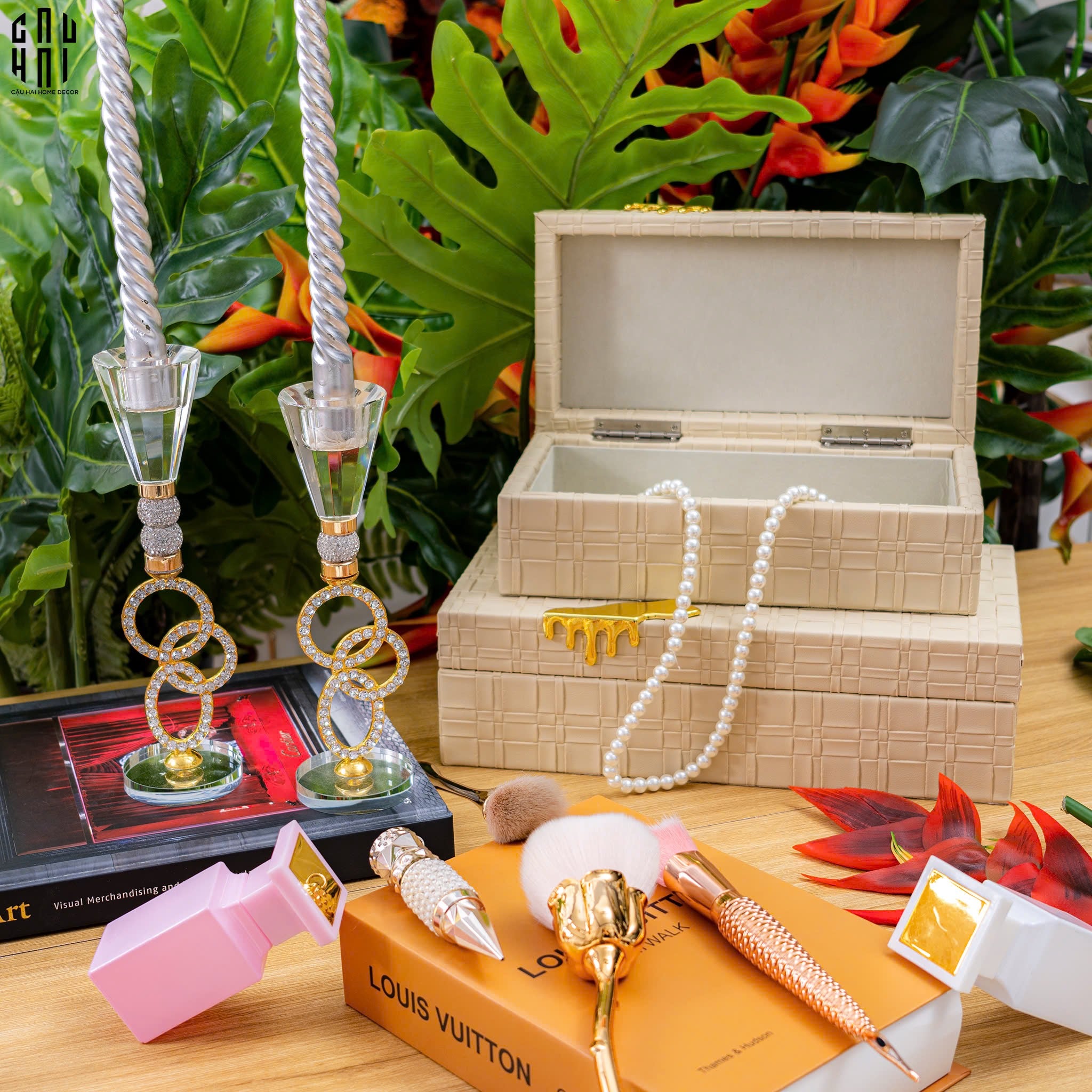 SET 2 HỘP TRANG SỨC ELEGANCE SS25-CẬU HAI HOME DECOR
