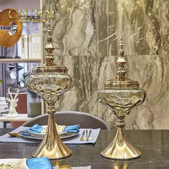 Set 2 Lọ Kẹo Imperial Crown Vessel H42/44-CẬU HAI HOME DECOR