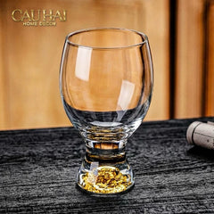 Set 2 Ly Bia Thuỷ Tinh Glacier Golden Diamond Cocktail Glasses 370Ml-LY THỦY TINH-CẬU HAI HOME DECOR