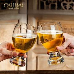 Set 2 Ly Bia Thuỷ Tinh Glacier Golden Diamond Cocktail Glasses 370Ml-LY THỦY TINH-CẬU HAI HOME DECOR