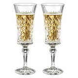 Set 2 Ly Champagne Cristalleries Faceted 120ml - Cậu Hai Home Decor
