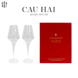 SET 2 LY CHAMPAGNE CRYSTAL LOUIS XIII - FULL BOX-CẬU HAI HOME DECOR
