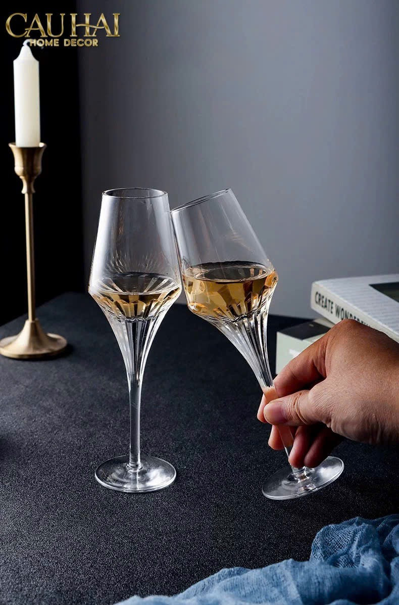 SET 2 LY CHAMPAGNE CRYSTAL LOUIS XIII - FULL BOX-CẬU HAI HOME DECOR