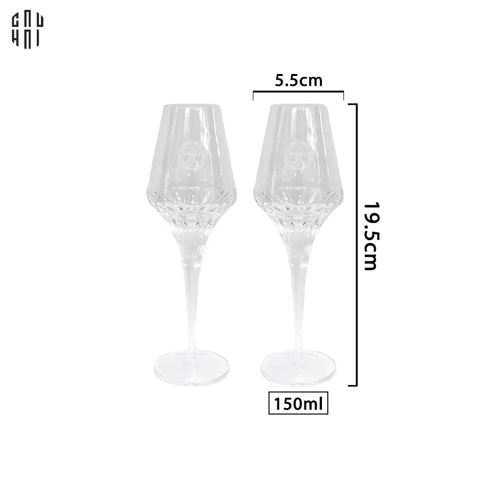 SET 2 LY CHAMPAGNE CRYSTAL LOUIS XIII - FULL BOX-CẬU HAI HOME DECOR