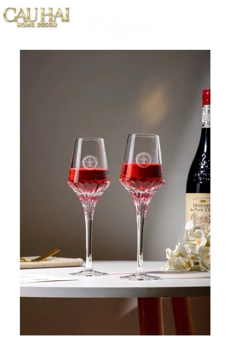 SET 2 LY CHAMPAGNE CRYSTAL LOUIS XIII - FULL BOX-CẬU HAI HOME DECOR